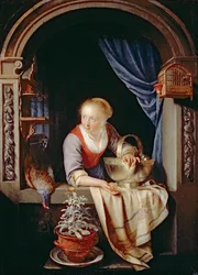 Femme à une fenêtre, 1663